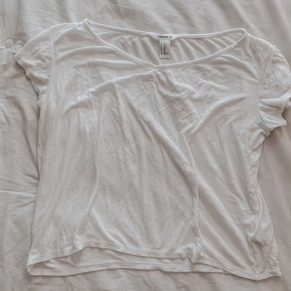 White forever 21 girls short sleeve